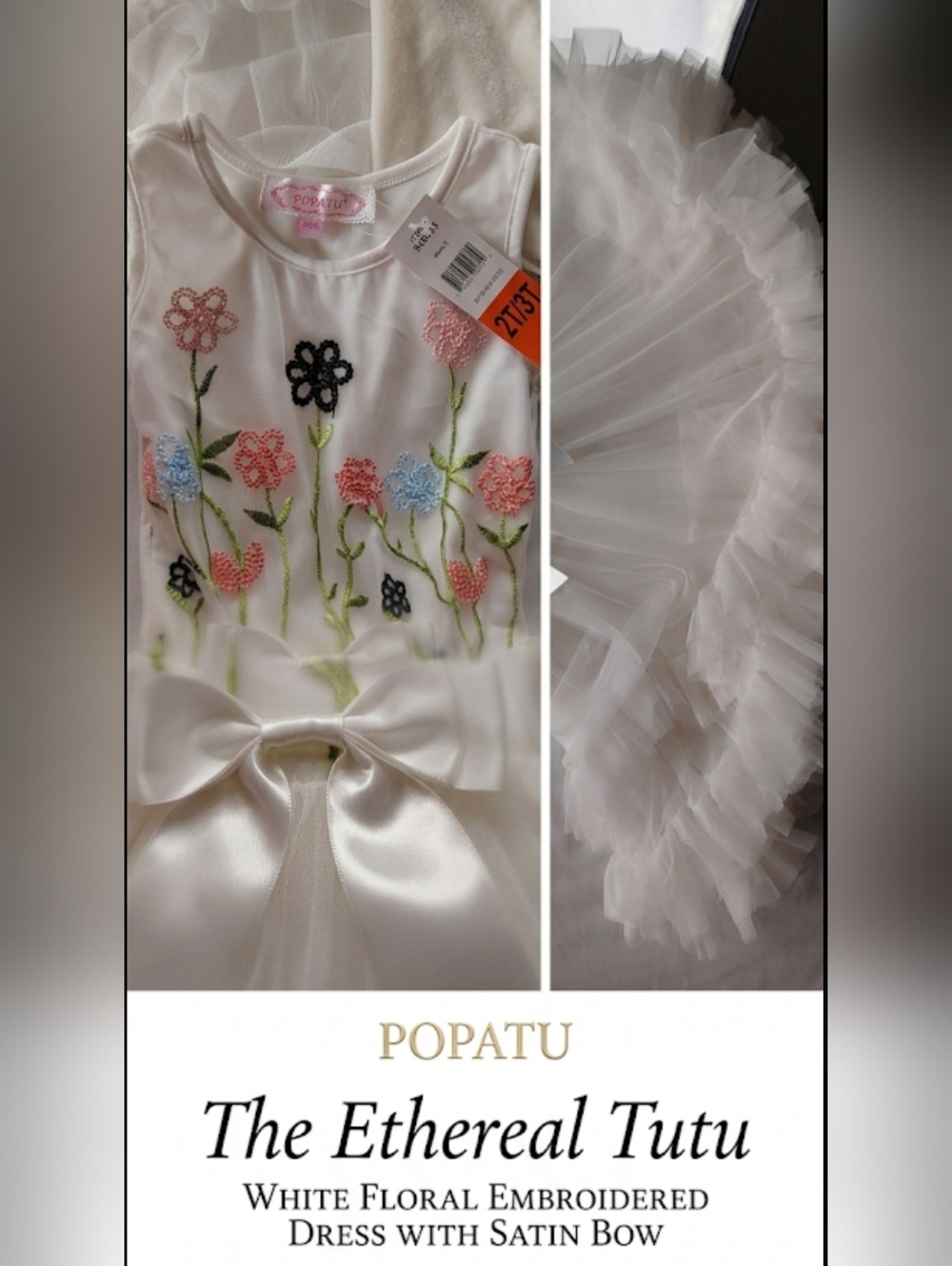 𝖯𝗈𝗉𝖺𝗍𝗎 𝖶𝗁𝗂𝗍𝖾 𝖥𝗅𝗈𝗋𝖺𝗅 𝖤𝗆𝖻𝗋𝗈𝗂𝖽𝖾𝗋𝖾𝖽 𝖳𝗎𝗍𝗎 𝖣𝗋𝖾𝗌𝗌 - Picture 5 of 12